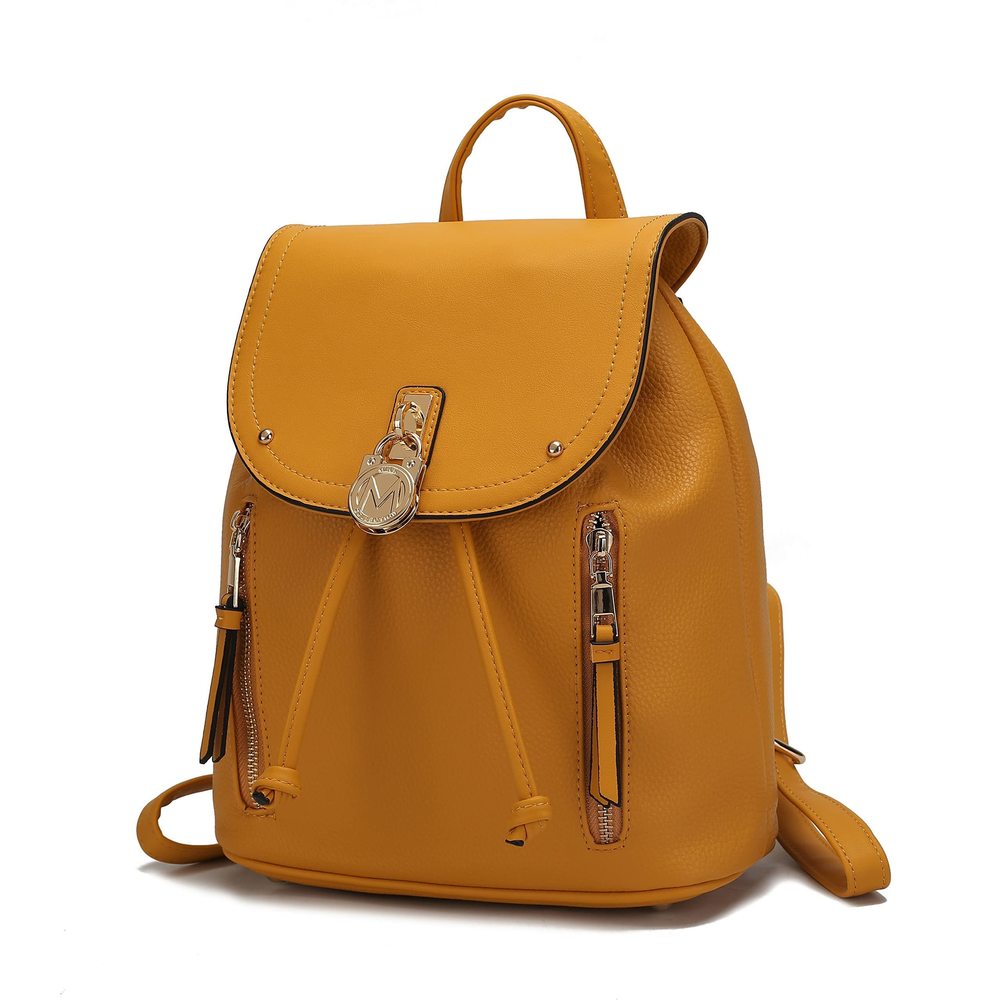 Backpack Purse for Women, Vegan Leather Top-Handle Fashion Daypack Yellow by💓